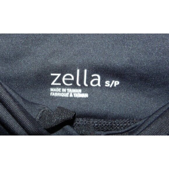 ZELLA slim fit black leggings with reflective trim 28" inseam women's size S NEW - Picture 5 of 5